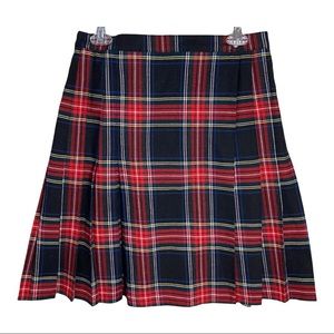Pleated Plaid Kilt Skirt 90s Y2K style red black green